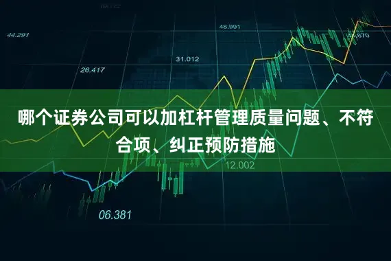 哪个证券公司可以加杠杆管理质量问题、不符合项、纠正预防措施